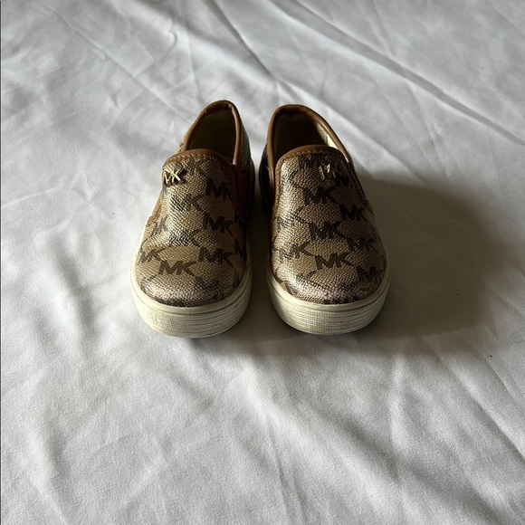 Michael Kors Tan Slip-On Sneakers - Picture 1 of 6